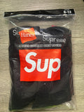 Black supreme socks