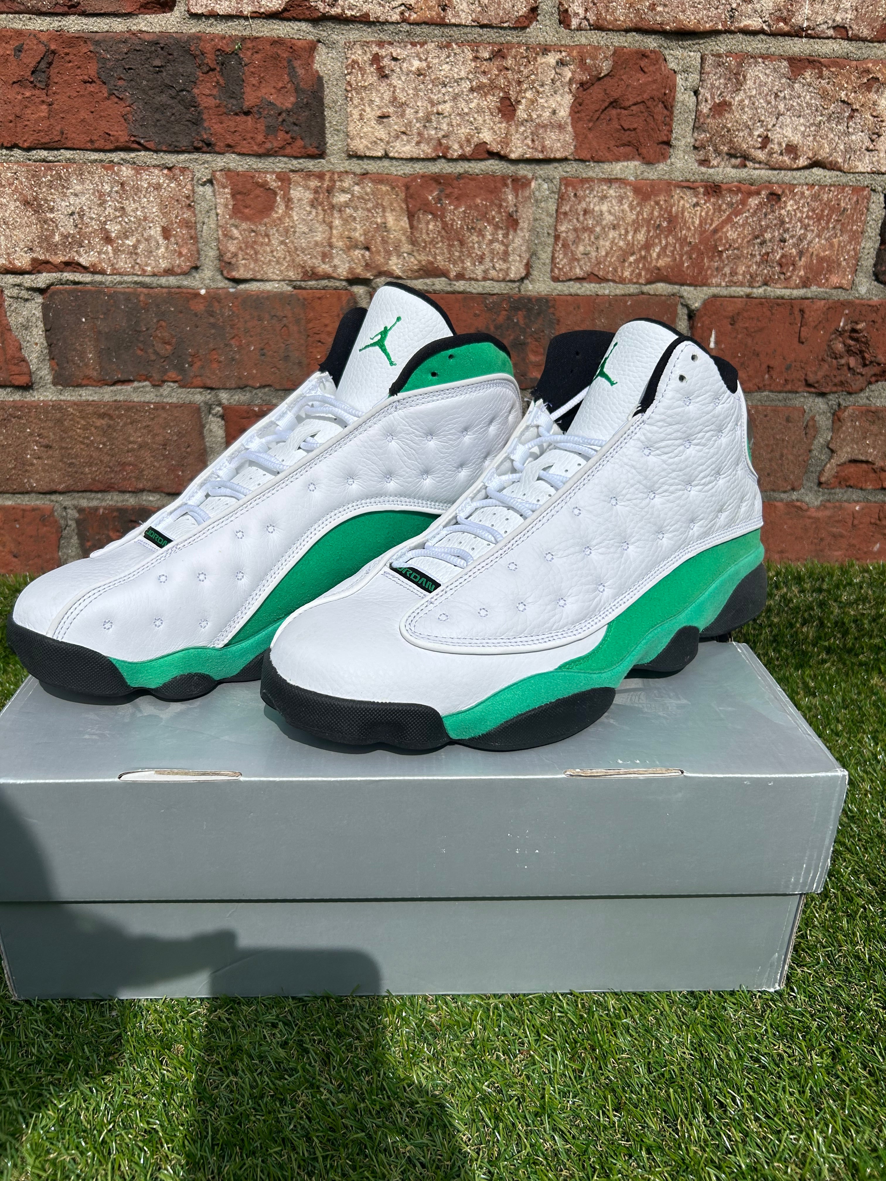 Jordan 13 Retro White Lucky Green